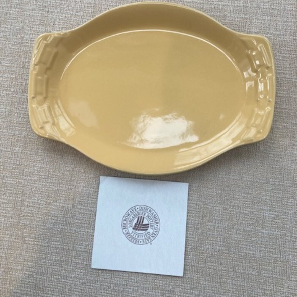 Longaberger Woven Traditions Small Oval Platter, NEW